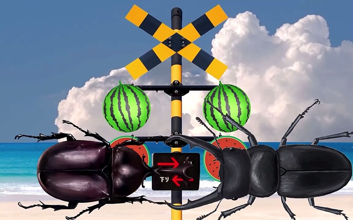 [图]你见过甲壳虫红路灯吗？变身太炫酷了，直溜溜的飞向了天空