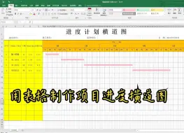 Скачать видео: 用Excel表格制作进度计划横道图