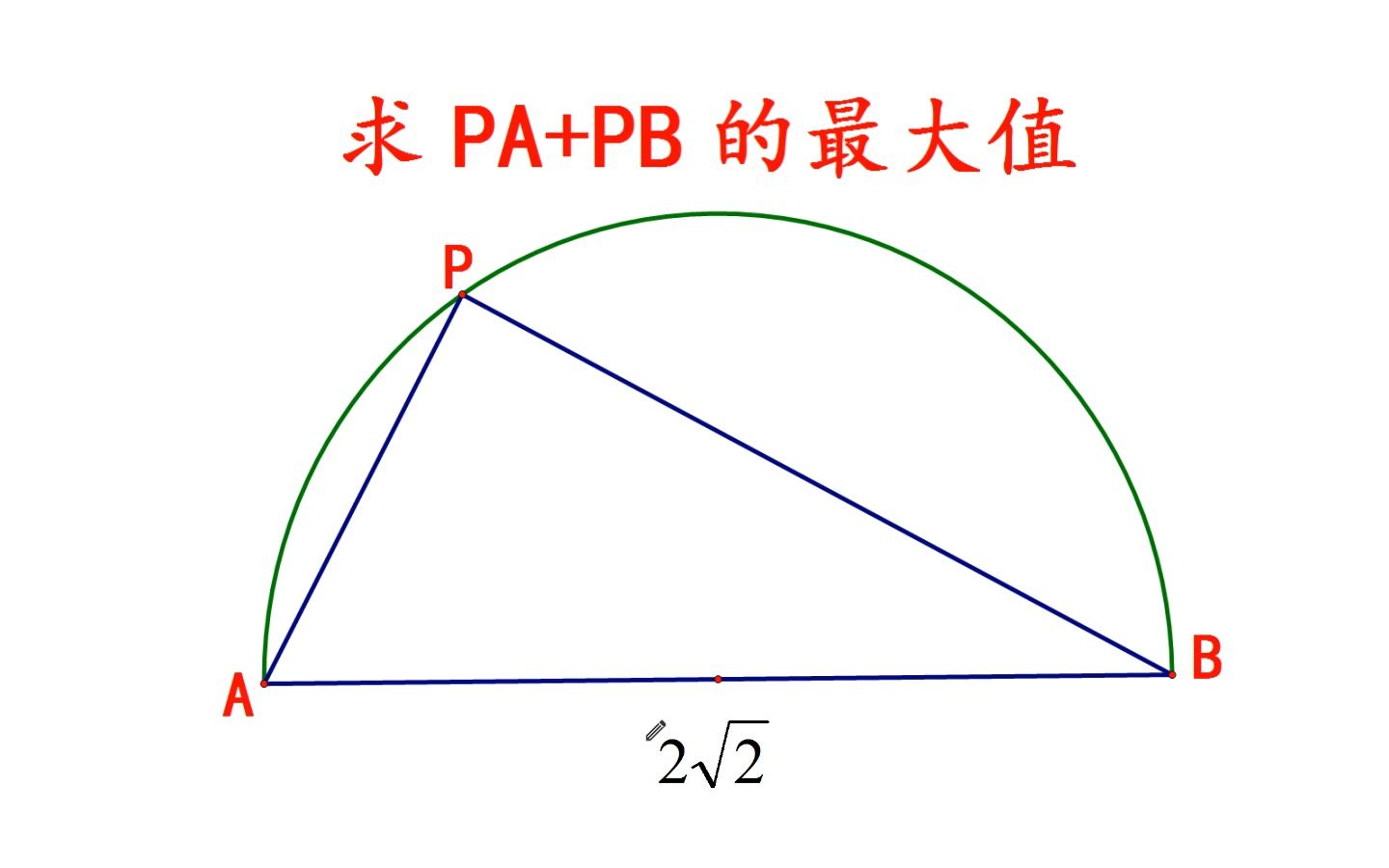 上海市中考题,求PA+PB的最大值,很多同学直接放弃哔哩哔哩bilibili