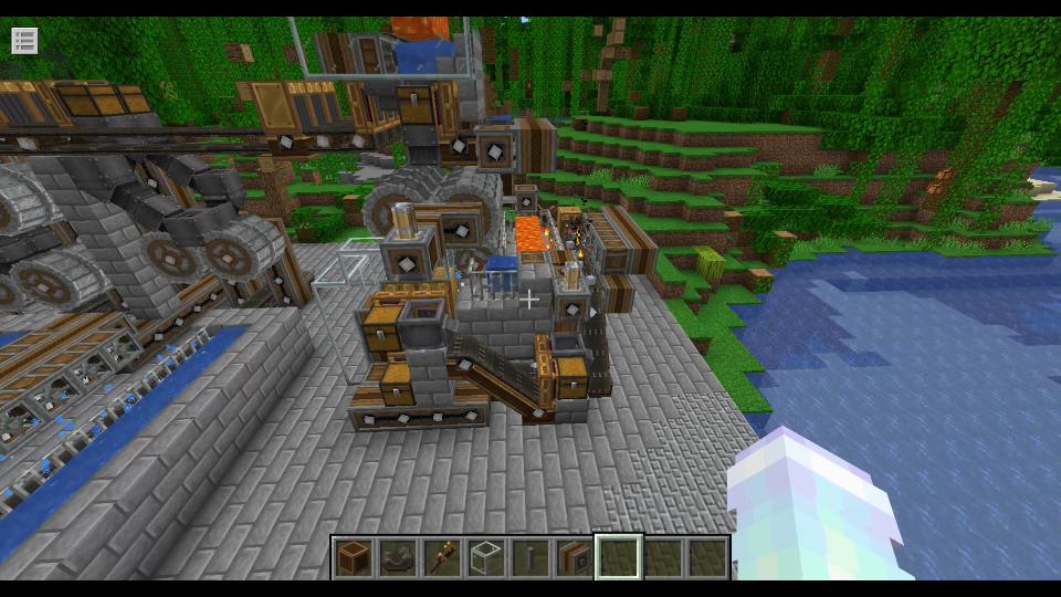 minecraft[机械动力]无中生有刷金锭机 成品展示