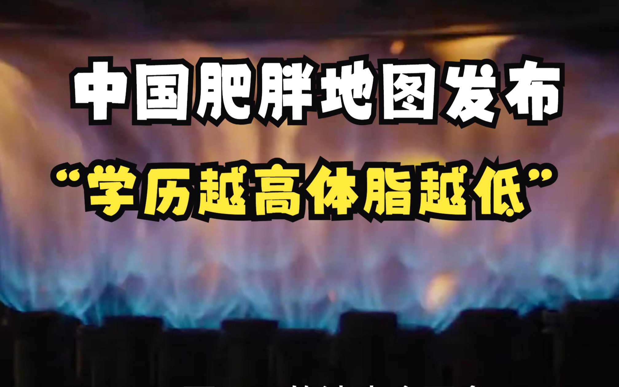 中国肥胖地图发布:“北胖南瘦”“学历越高体脂越低”!哔哩哔哩bilibili