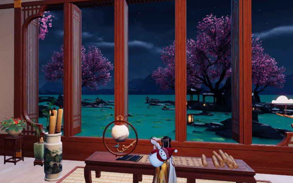 零氪天涯明月刀手游家园室内–照水居