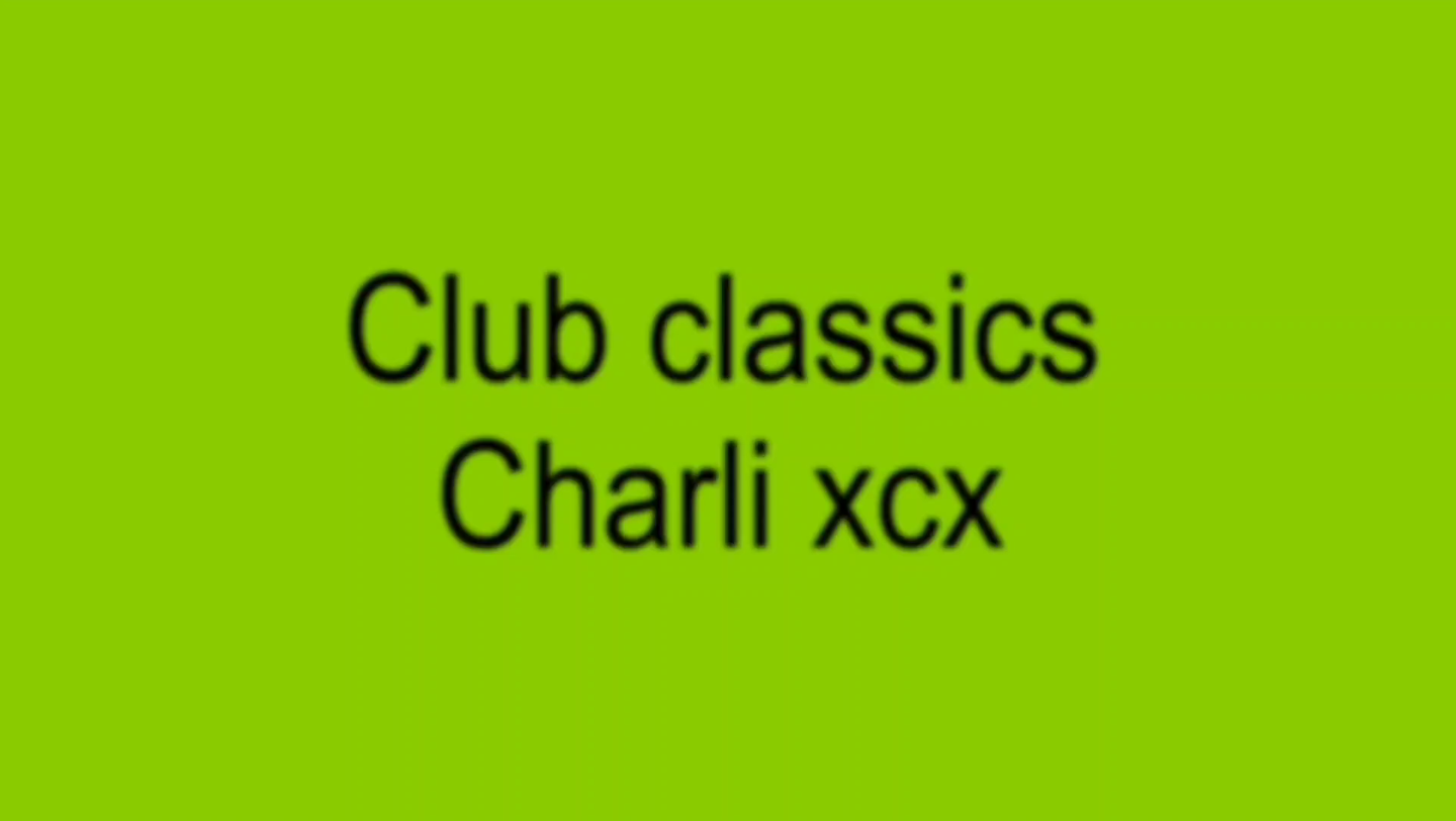 Charli xcx《Club classics》AI中文版哔哩哔哩bilibili