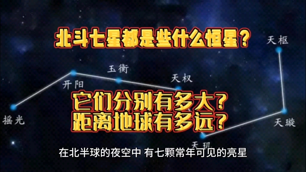 [图]北斗七星都是些什么恒星？它们分别有多大？距离地球有多远？