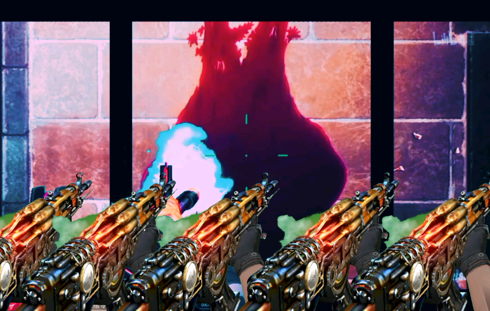 cf手游素材不停的迫害奥尔加的机械迷城ak47绿幕