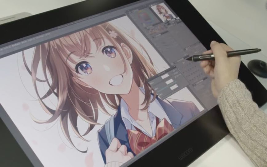 [图]【Drawing with Wacom】插画家森仓圆的元气少女绘画过程分享