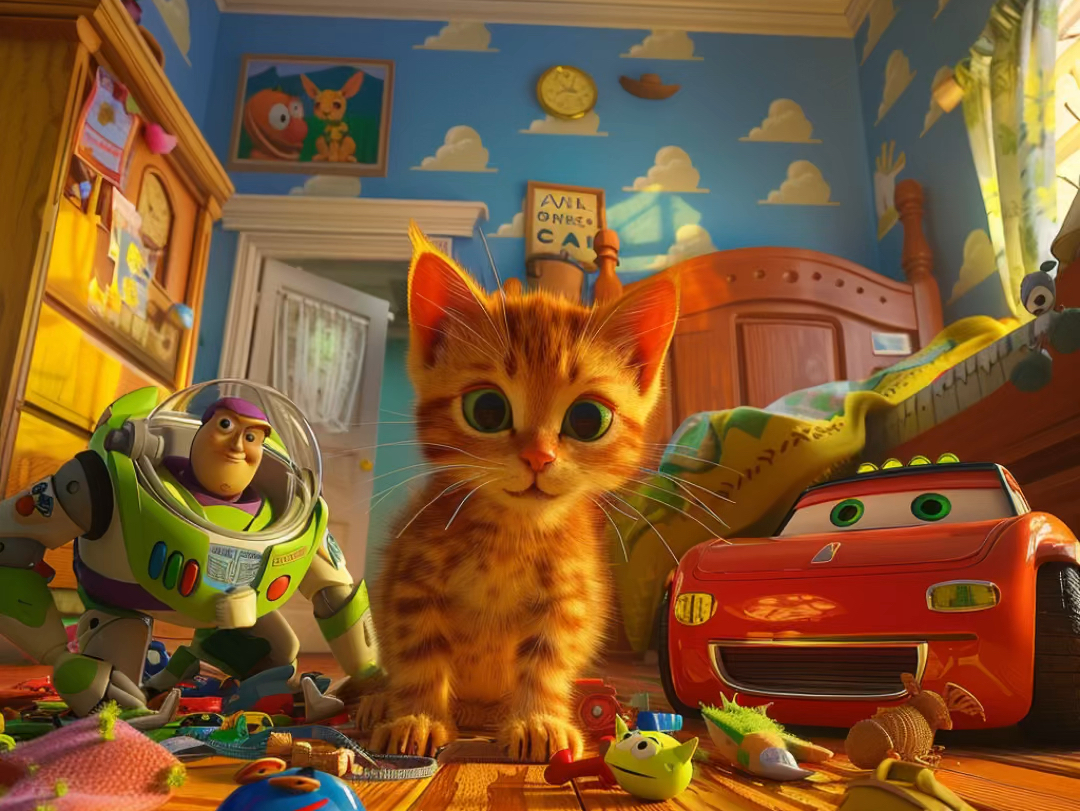 猫咪玩转玩具总动员世界,开启奇幻冒险