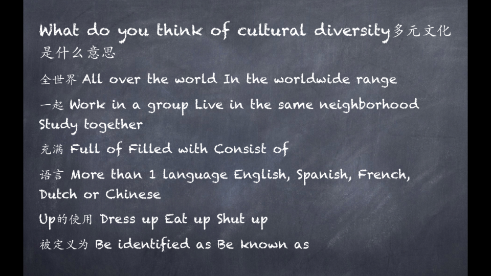 What do you think of cultural diversity多元文化是什么意思哔哩哔哩bilibili