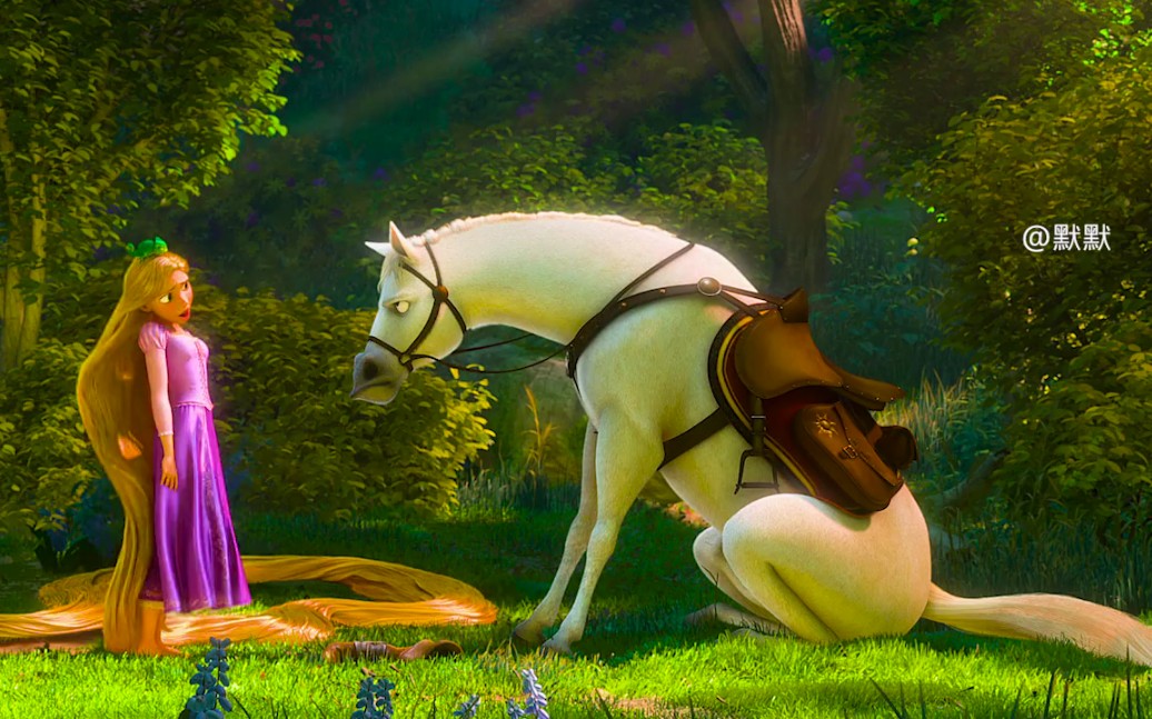 【魔发奇缘】有脾气的白马,在抓坏蛋的路途中遇到公主,结果英雄难过