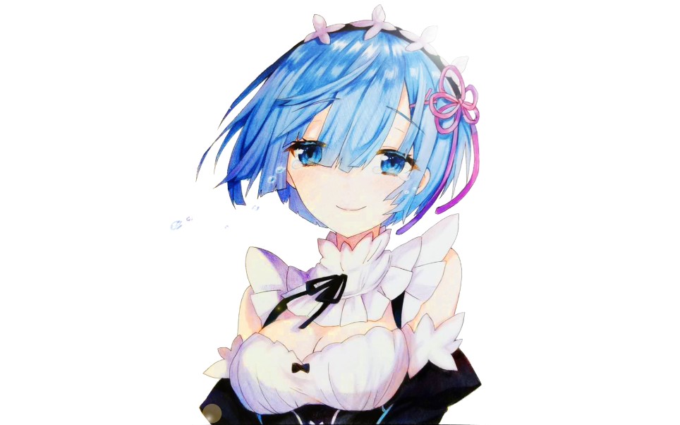 活动作品彩铅蕾姆这一抹微笑由我来守护