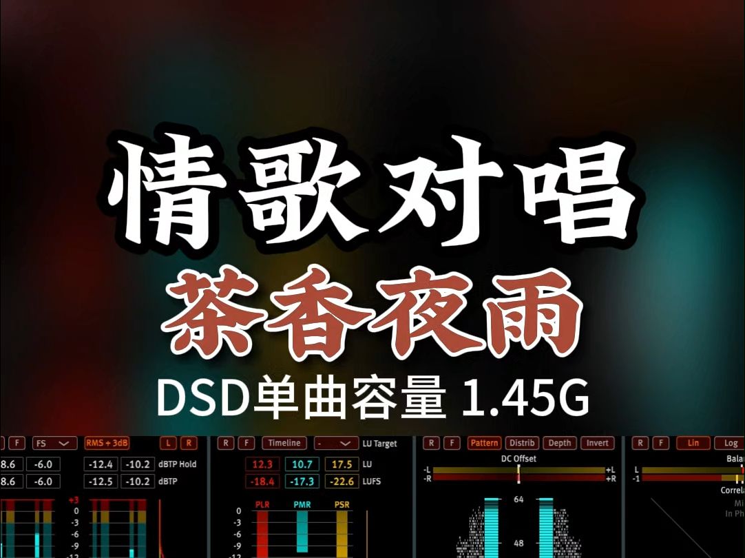 浓浓的江南雨,茶香就把你留,情歌对唱《茶香夜雨》DSD完整版1.45G,百万调音师专业录音棚制作,顶级hifi无损音质哔哩哔哩bilibili