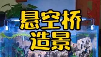 松皮石悬空桥造景