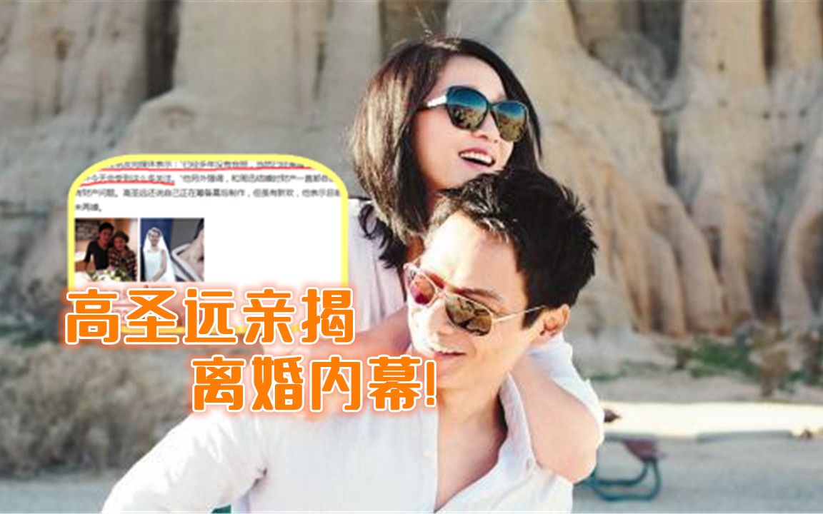 高圣远亲揭与周迅离婚内幕:双方无财产问题,有新欢但尚未再婚哔哩哔哩bilibili