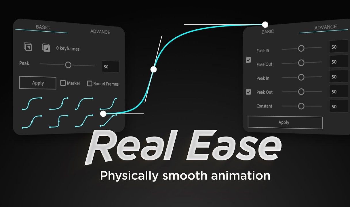 AE脚本关键帧缓入缓出流畅曲线动画 Real Ease哔哩哔哩bilibili