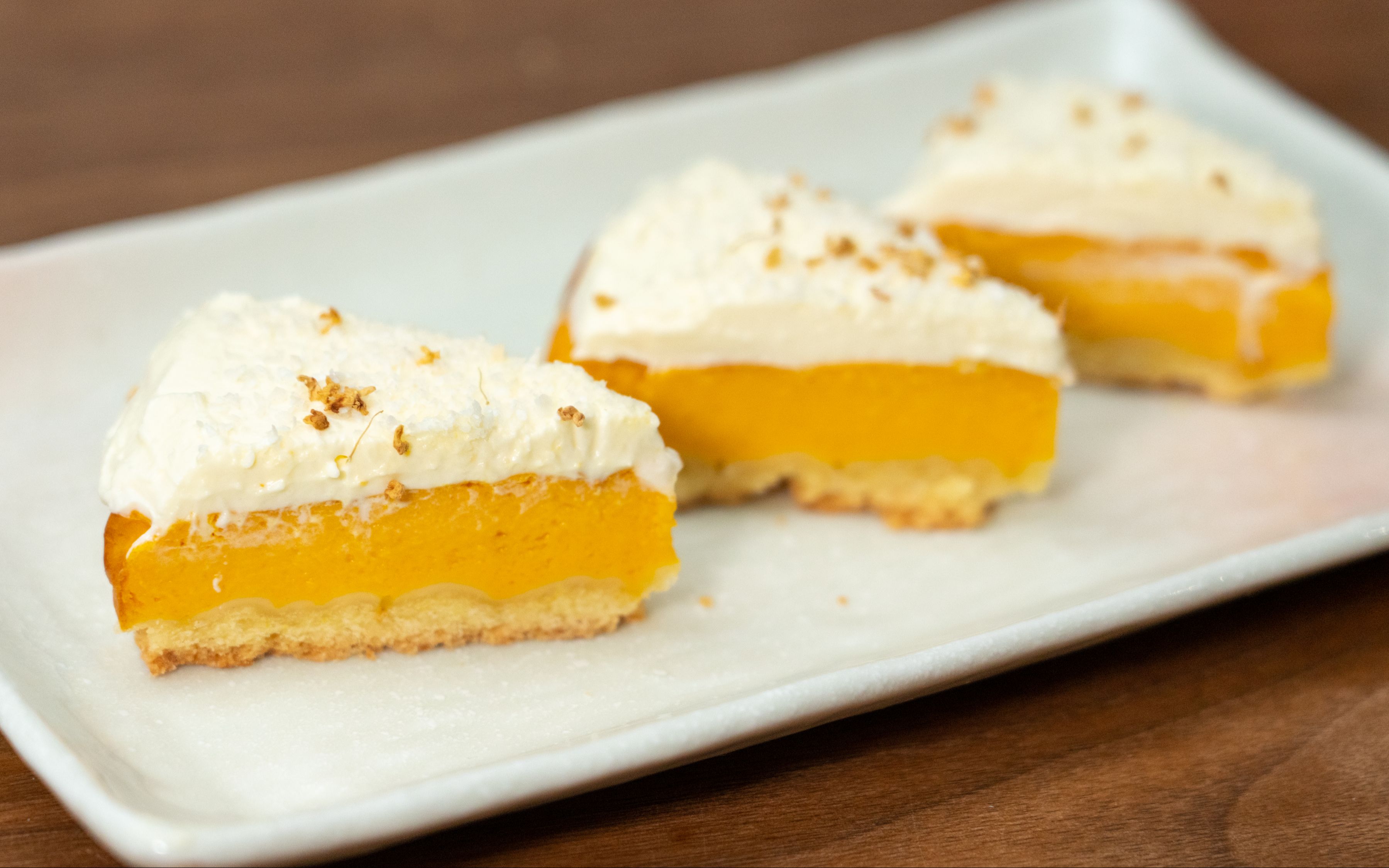 雨杭叔叔年夜饭除了大鱼大肉还需要这道小清新的日式南瓜挞看起来是不