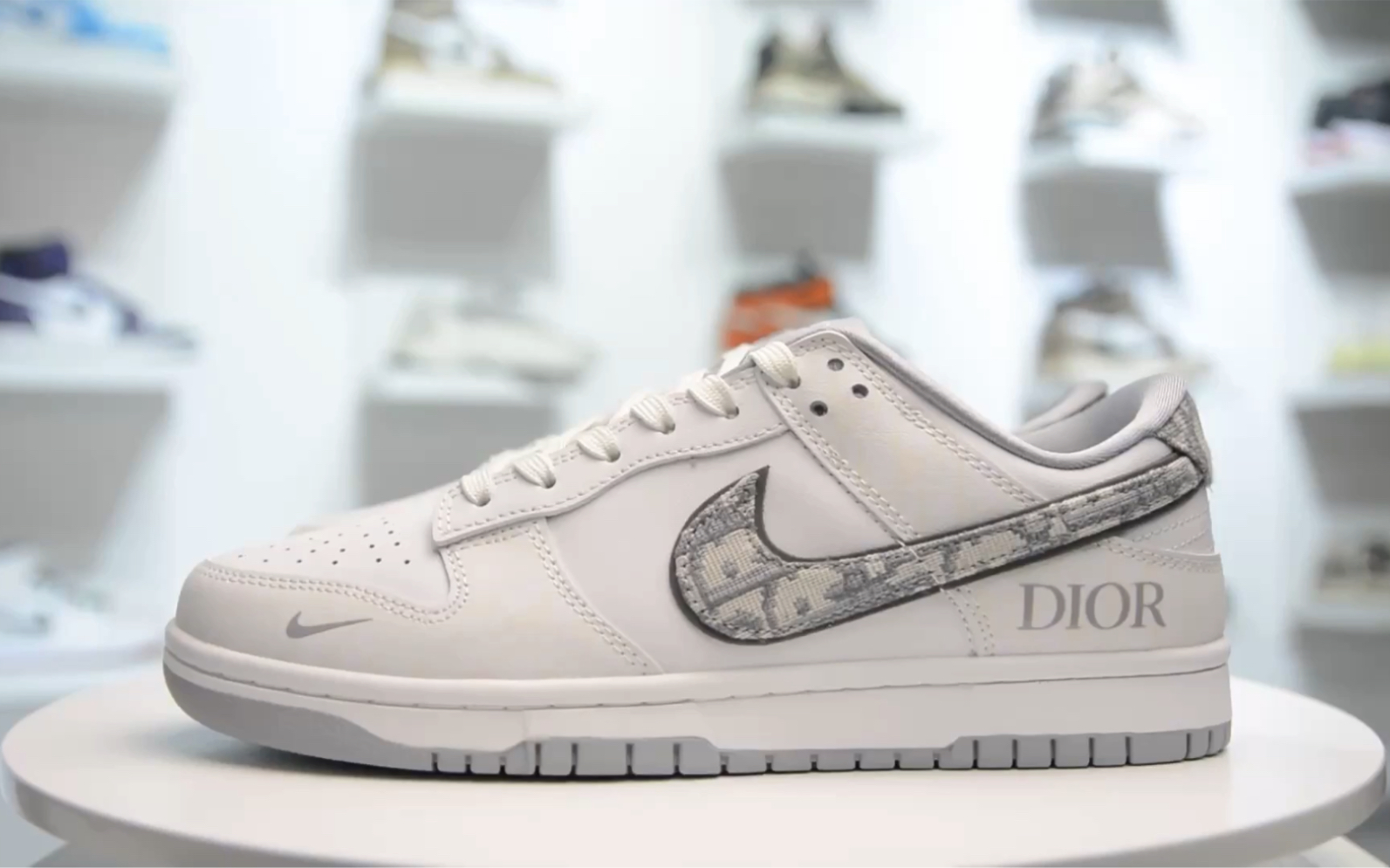 【独家实拍】nike dunk low 定制dior联名 白灰印花