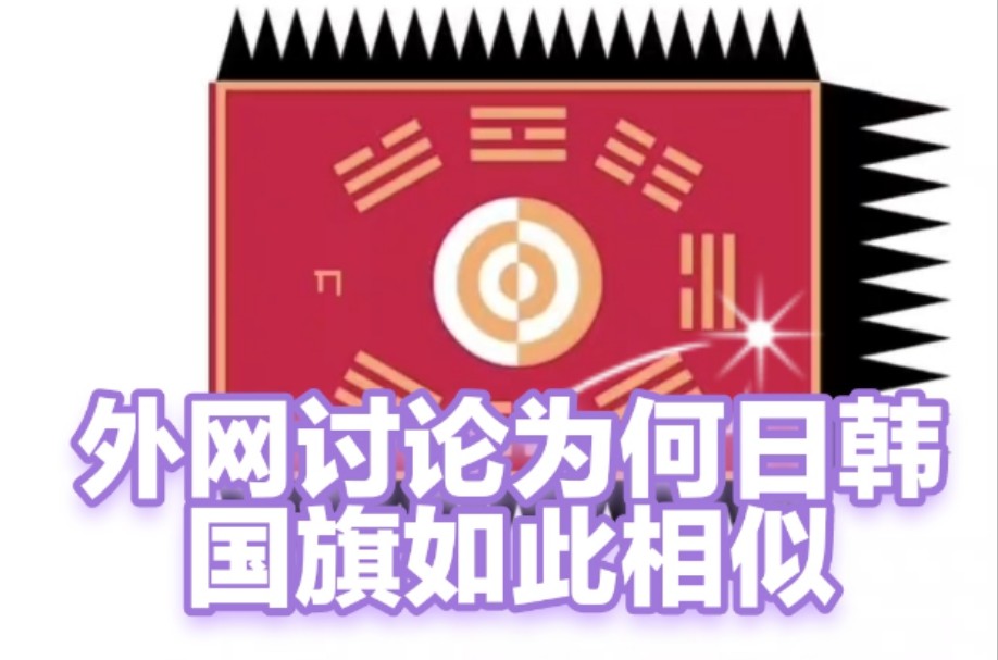 外网讨论为何日韩国旗如此相似,看外国网友评论tiktok油管脸书推特红迪外国网友评论哔哩哔哩bilibili