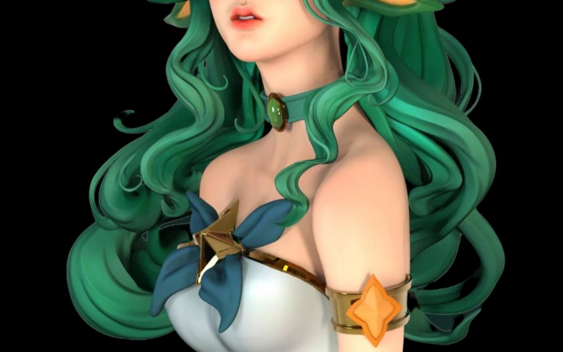 【3d】当二次元女神遇上建模是 用zbrush建模次世代女性人物角色 打破