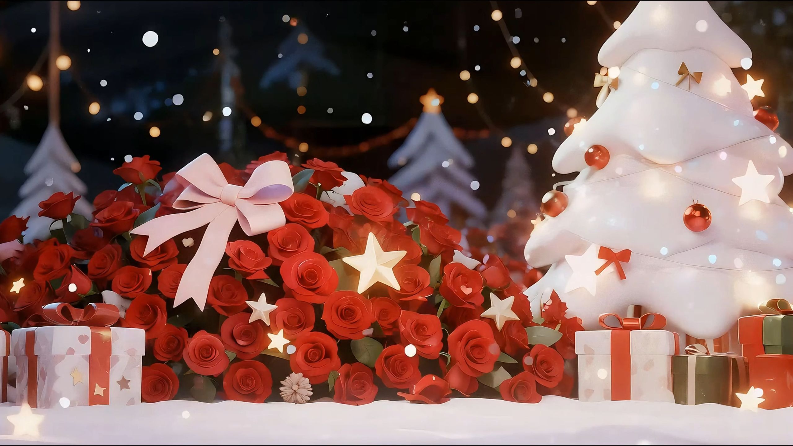 圣诞节动态背景直播背景虚拟背景古风现代背景二次元虚拟偶像动态壁纸