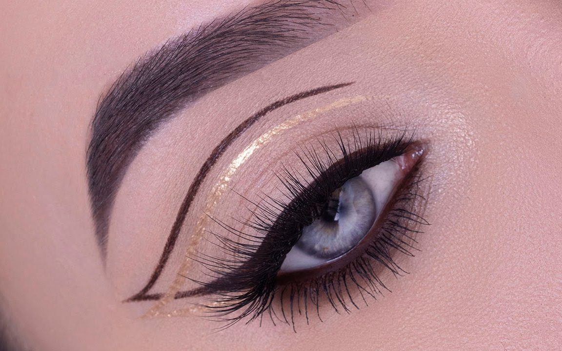 欧美线条眼影眼妆分享【an knook】_哔哩哔哩 (゜-゜)つロ 干杯~-bili