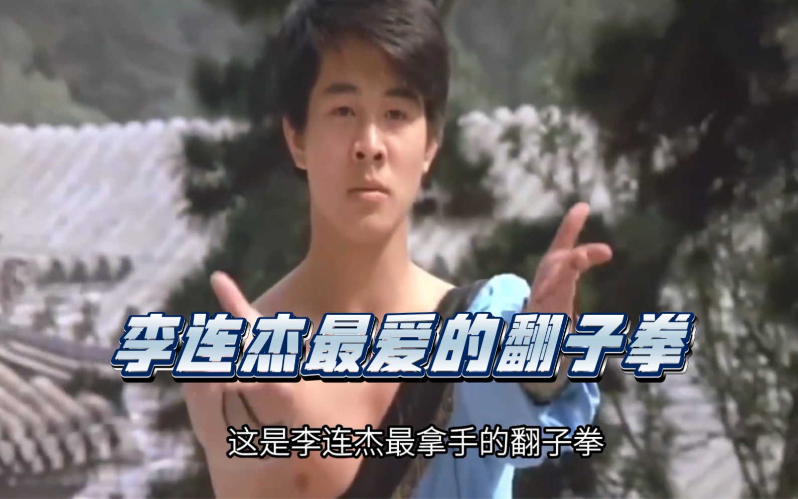 李连杰最爱的翻子拳,无论去哪里即兴表演一定是翻子拳