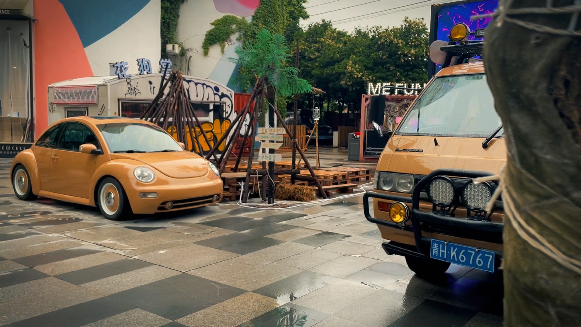 五菱龙皮卡改装摆摊