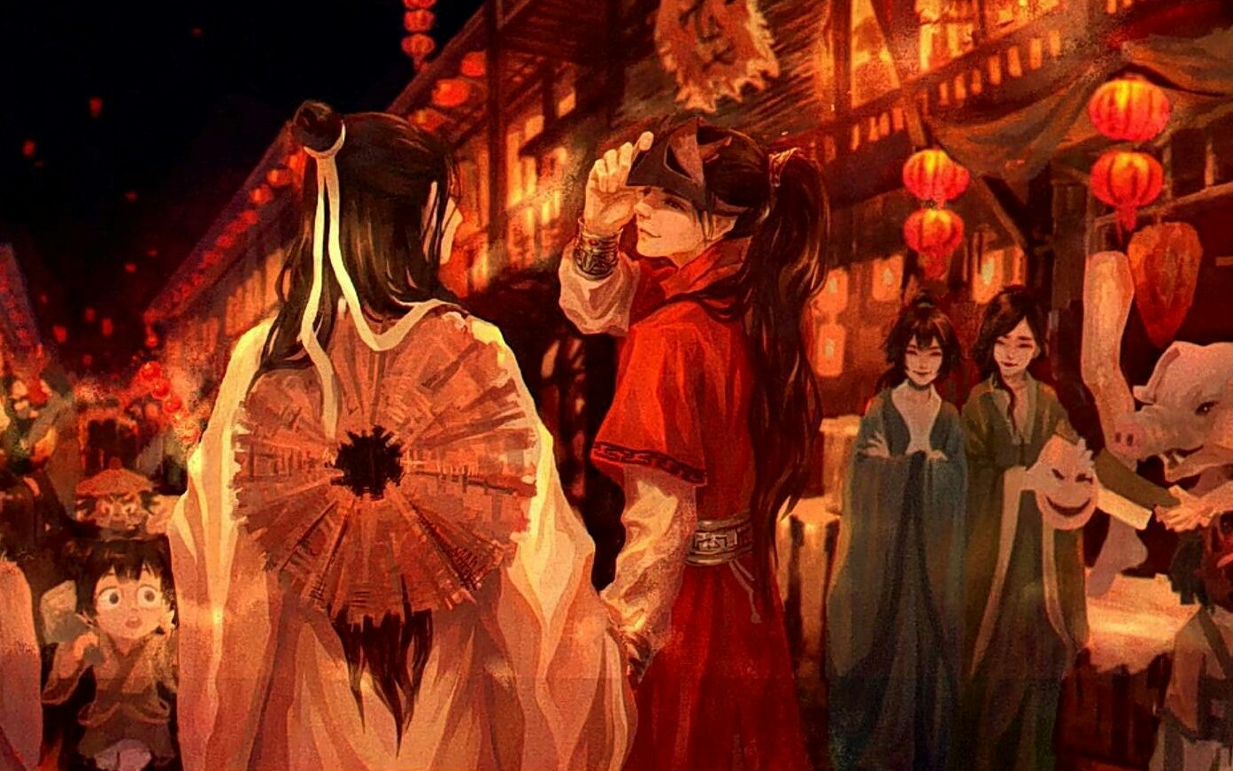 天官赐福明灯三千花开满城