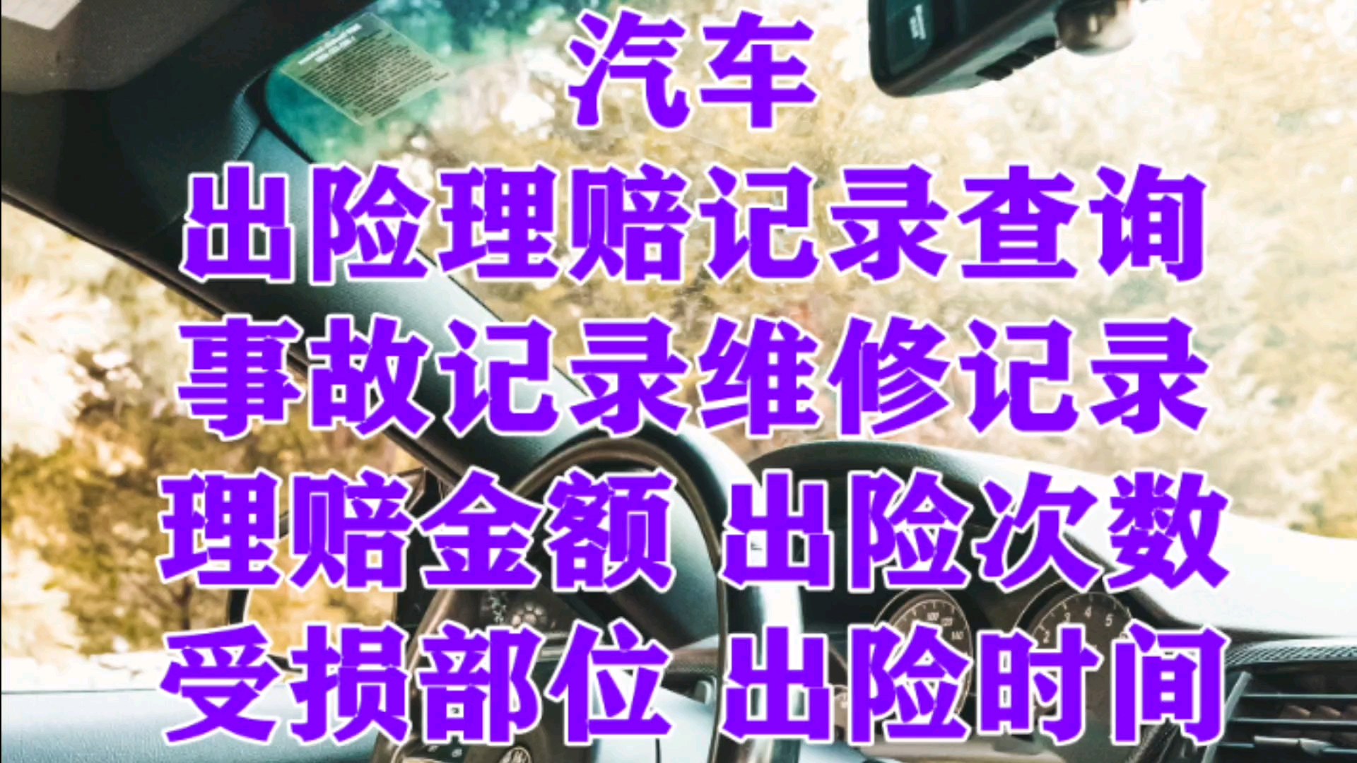 如何查询汽车出险记录?车辆的事故记录该怎么查询?保险出险记录查询方法,用什么软件查出险记录?维修保养记录怎么查询 #汽车如何查询出险记录查询 ...