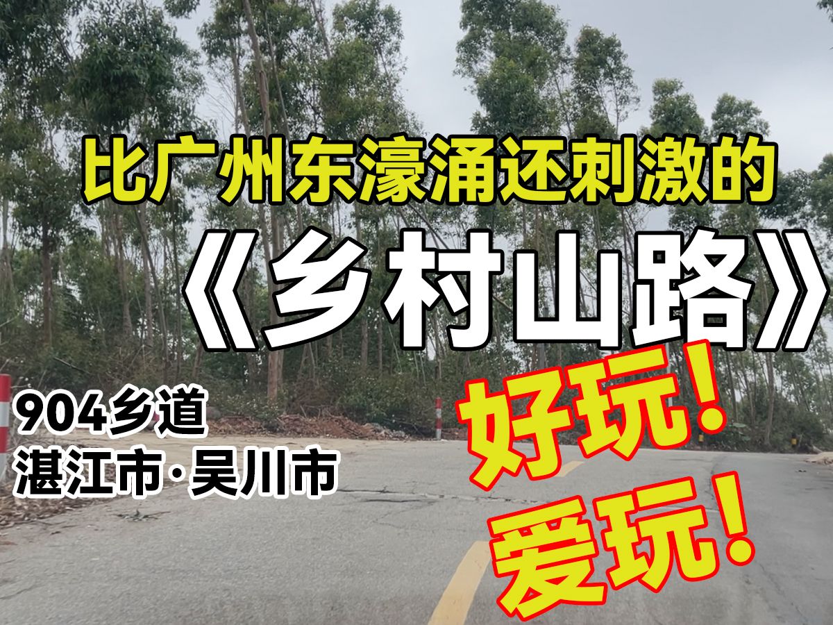 【湾区道路ⷧ‰𙥈막ˆ】老家竟然藏着一条比东濠涌好玩的山路!哔哩哔哩bilibili