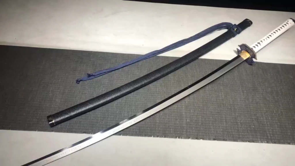 长款32寸t10丁字纹烧刃三色研武士刀—鬼泣5阎魔刀原版还原加长版