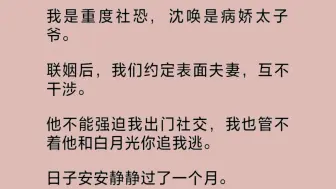 和病.娇太子爷联姻后，我们约定表面夫妻，互不干涉。他不强迫我出门社交，我也不管他和白月光你追我逃。就在我以为皆大欢喜之时，他突然在深夜敲响了我的房门……