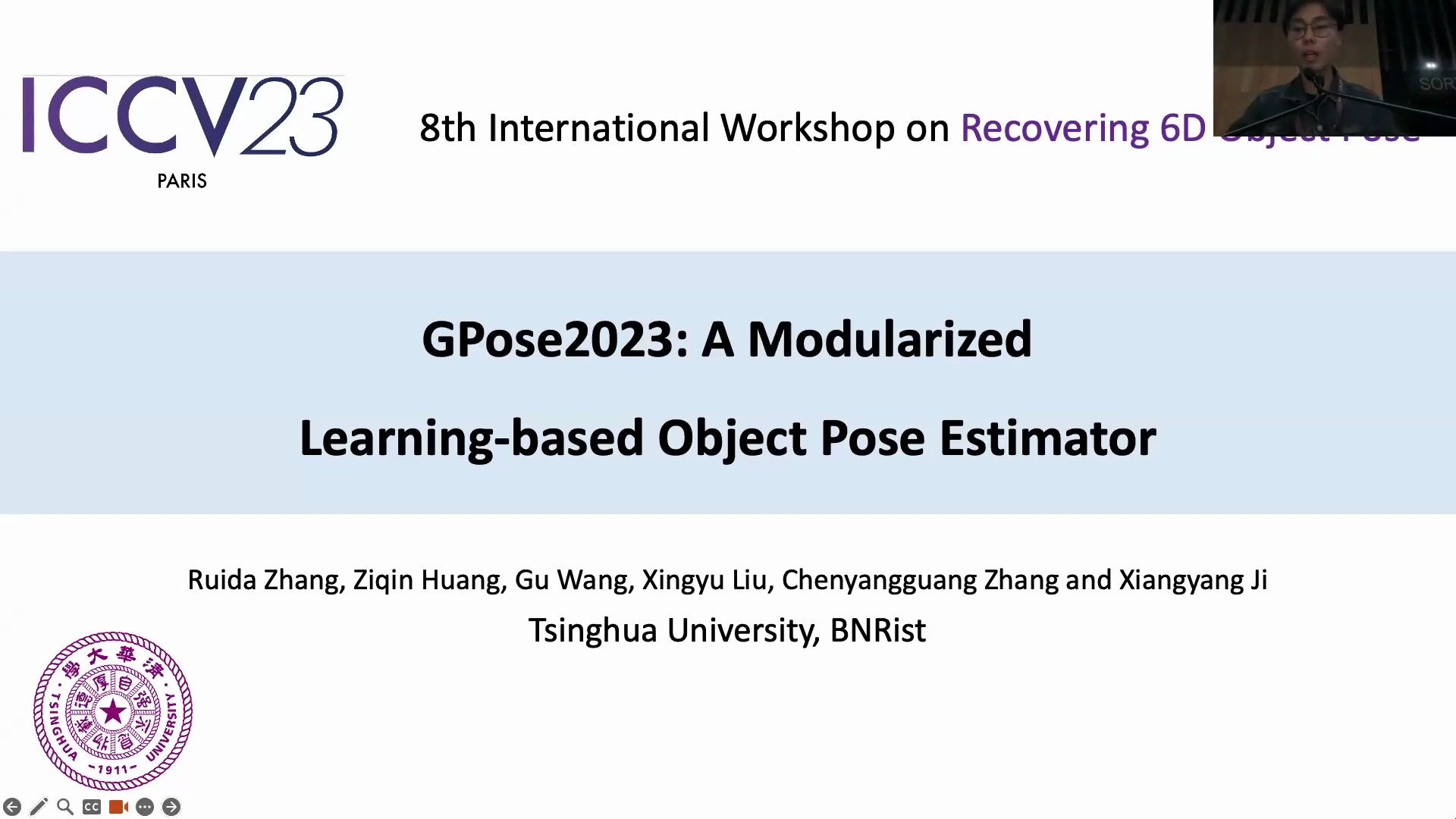 23 ICCV R6D workshop Oral presentations of BOP winnerGPose2023哔哩哔哩bilibili