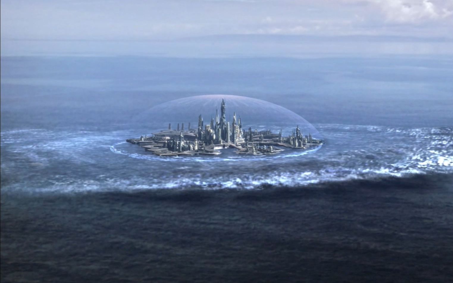 星际之门 atlantis城市飞船登陆new lantea行星海洋