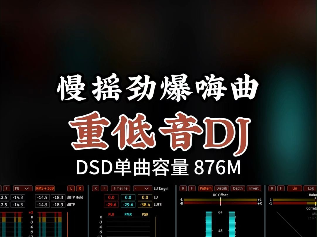 慢摇劲爆嗨曲,重低音DJ,DSD完整版876M,百万调音师专业录音棚制作,顶级hifi无损音质哔哩哔哩bilibili