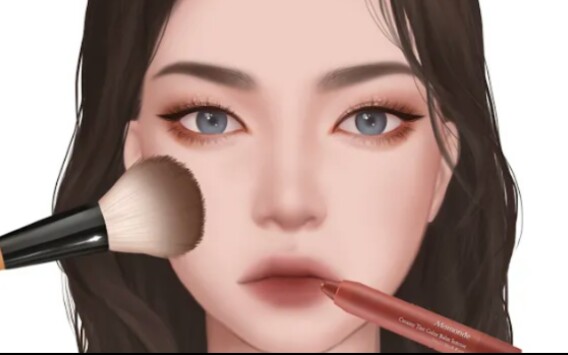 【催眠视频】【化妆动画】画一个亚洲欧美风的小姐姐 | MakeUp Animation | A WAY哔哩哔哩bilibili