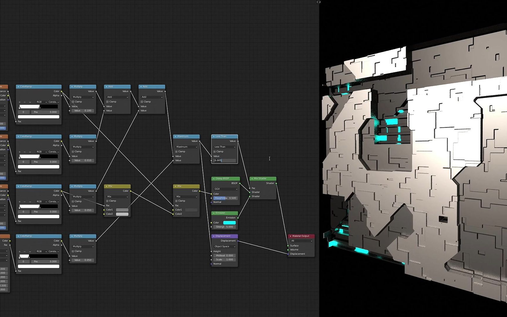 Blender制作科幻面板和程序材质哔哩哔哩bilibili