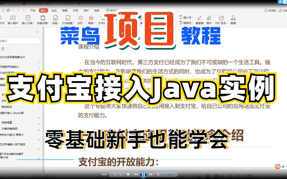 有哪些适合菜鸟的Java项目?支付宝接入Java项目实例|60分钟手把手带你吃透一个项目(零基础新手也能学会的Java项目教程)哔哩哔哩bilibili