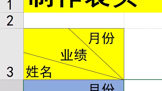 Excel表格中怎么进行制作表头哔哩哔哩bilibili