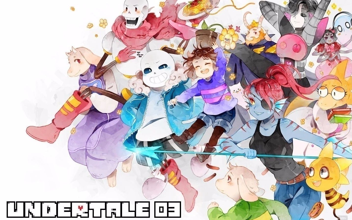 undertale传说之下可能并不是完美线的实况03和安黛因的第一次见zhui