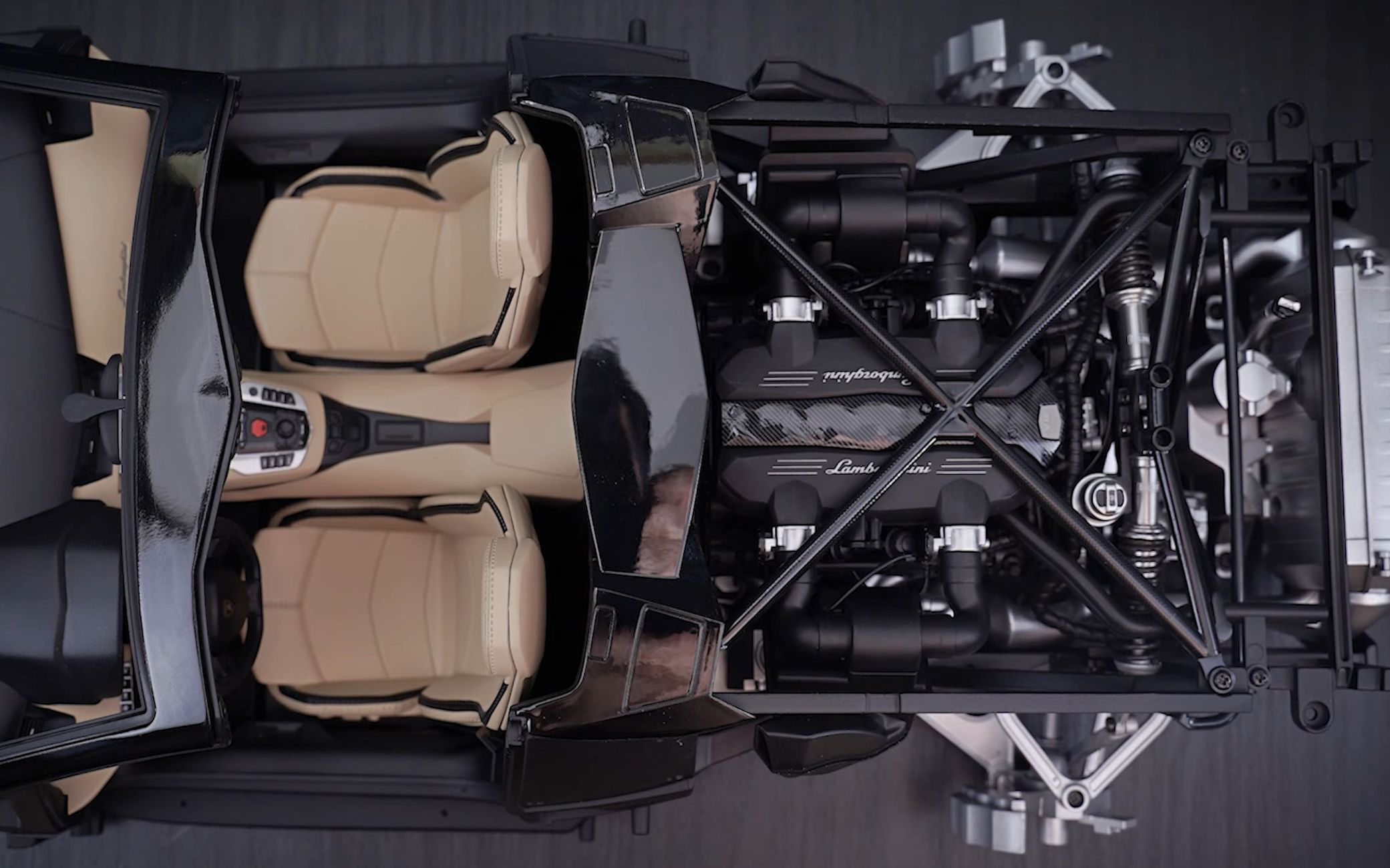 [pocher] 1/8 scale lamborghini aventador roadster part 4