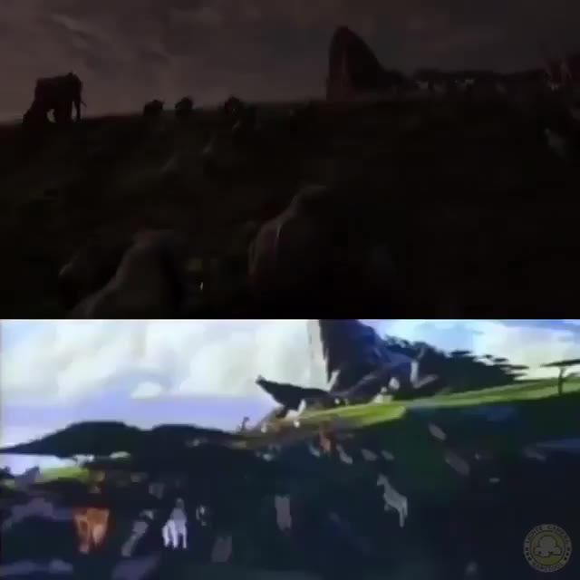 [图]狮子王的预告片The Lion King trailer side-by-side with the same scenes form the 1994 ori