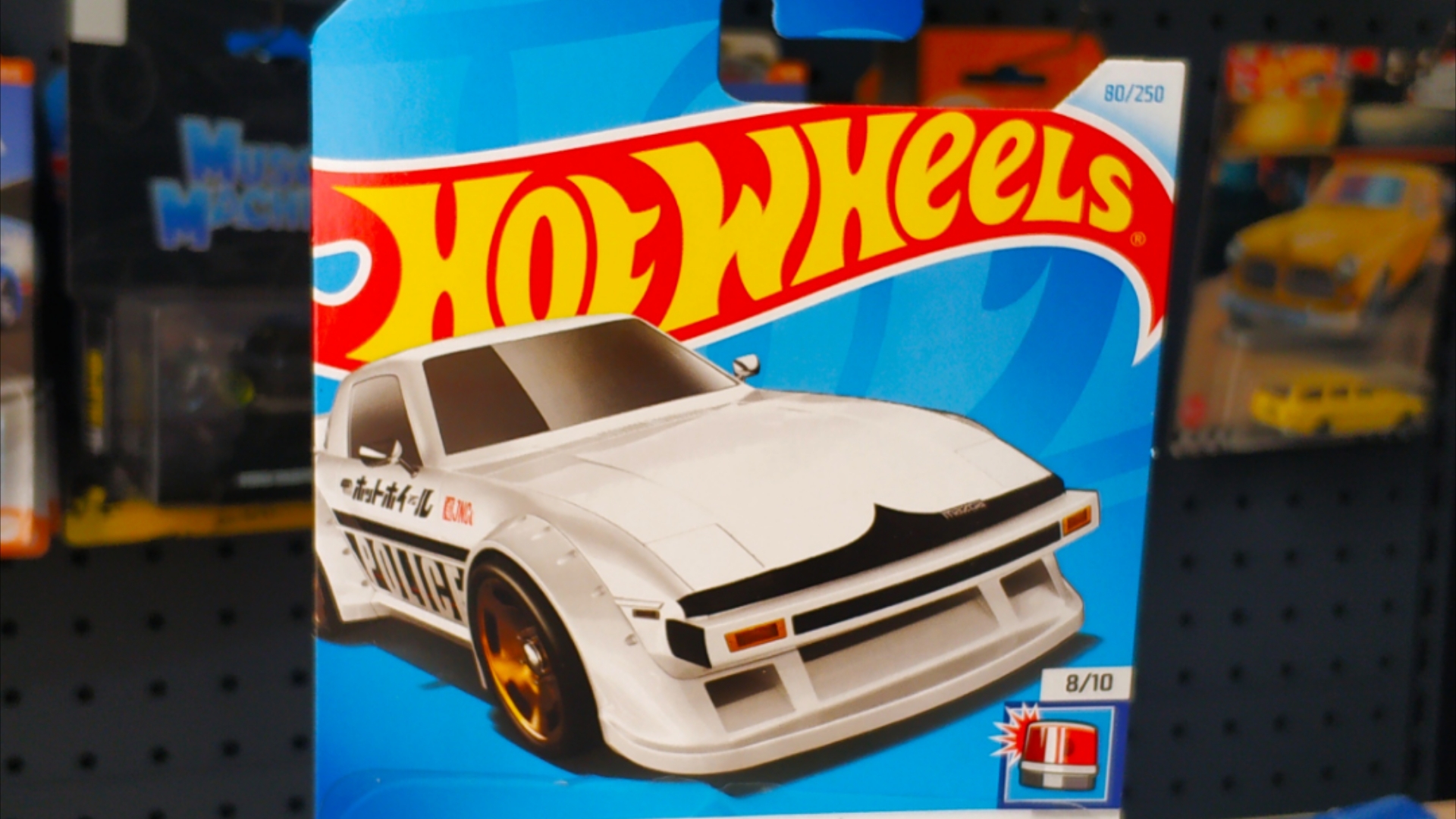 【白色】80号马自达rx-7风火轮hotwheels合金小车