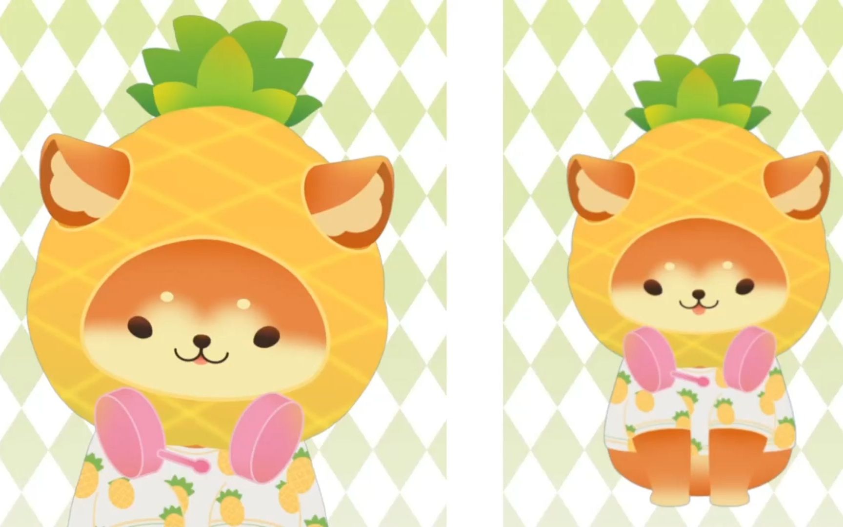 【live2d展示】表面清新可爱菠萝狗,实则是.