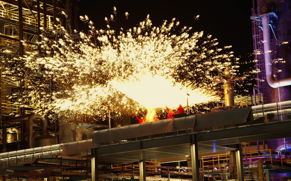 沧州大化非遗表演-打铁花