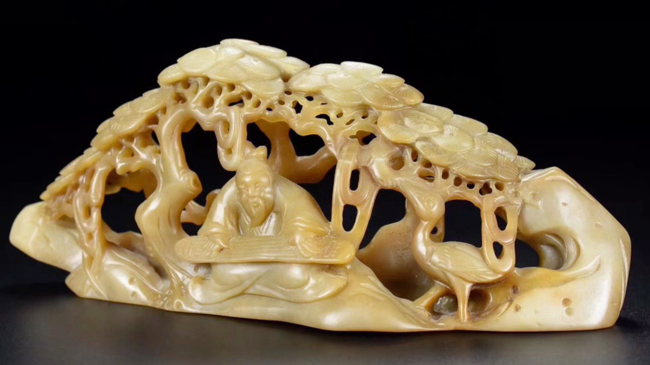 古玉老玉和田玉 玉笔架