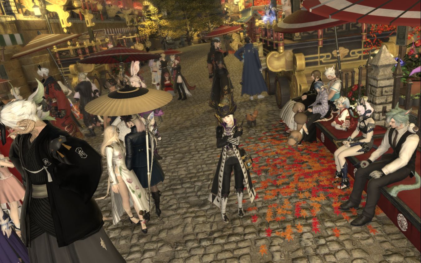 【ff14】这才叫mmo!猫区延夏庙会留念录像
