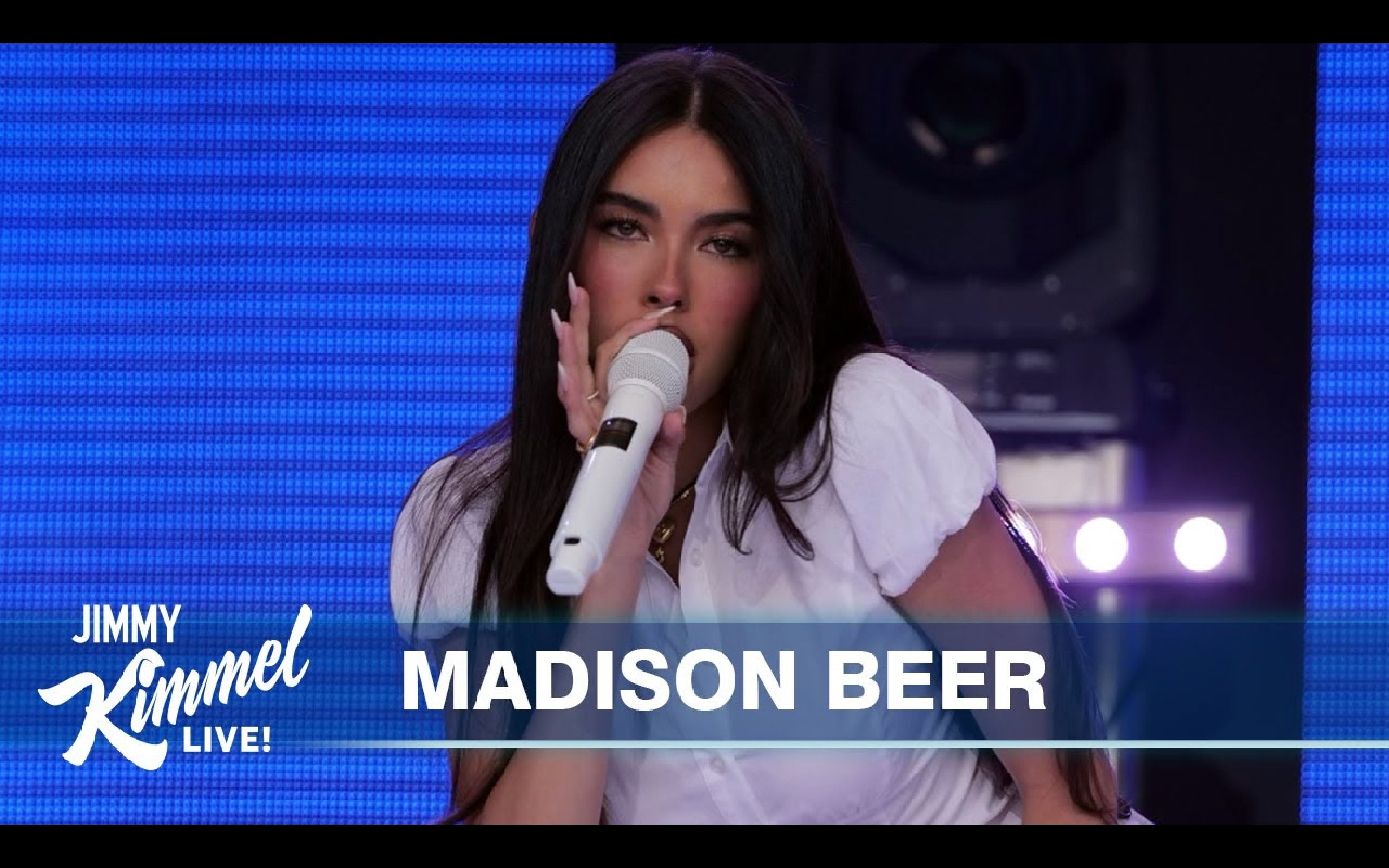 【Madison Beer】「Make You Mine」电视首演!Jimmy Kimmel Live吉米鸡毛秀最新现场哔哩哔哩bilibili