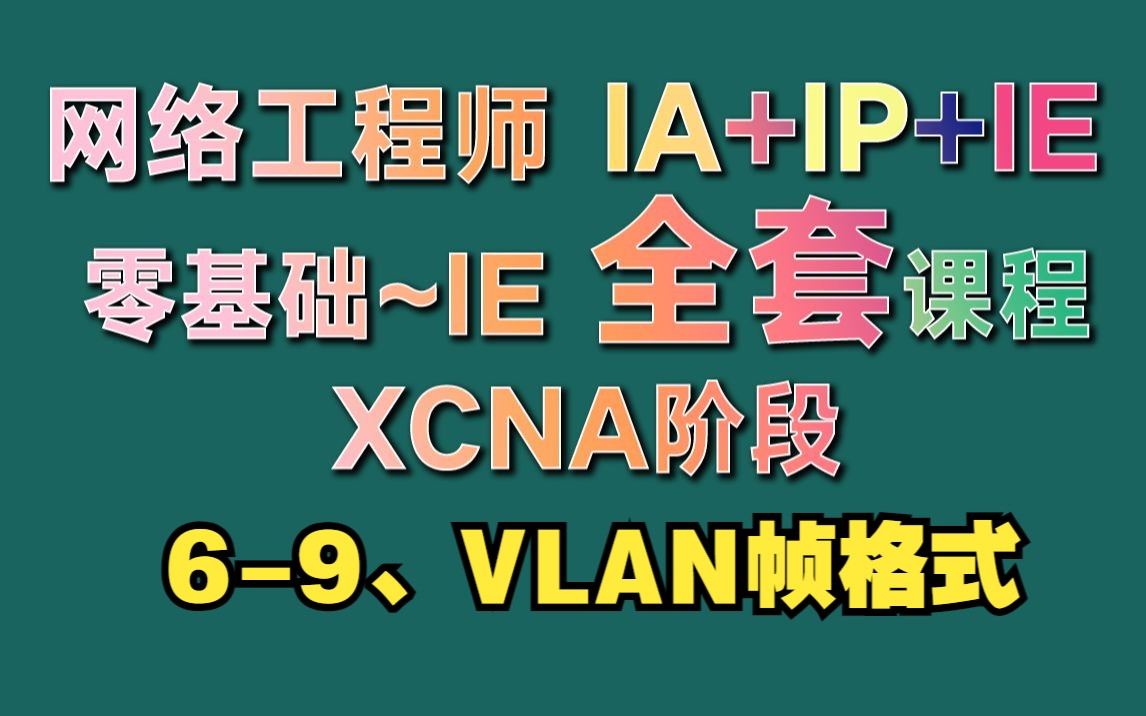 79、VLAN帧格式哔哩哔哩bilibili