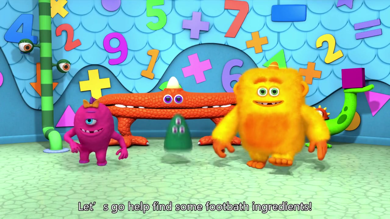 50集全【怪物数学小分队 英文版】加拿大数学英语启蒙动画