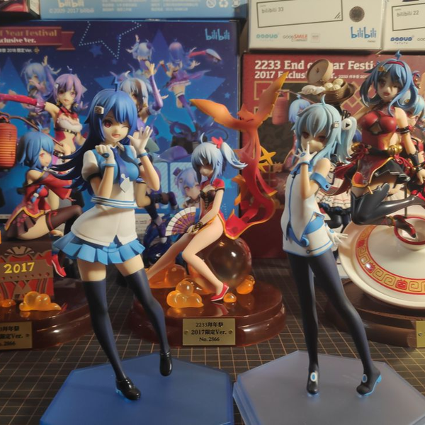 GSC Pop Up Parade Bilibili 22娘&33娘公式服开箱_哔哩哔哩_bilibili